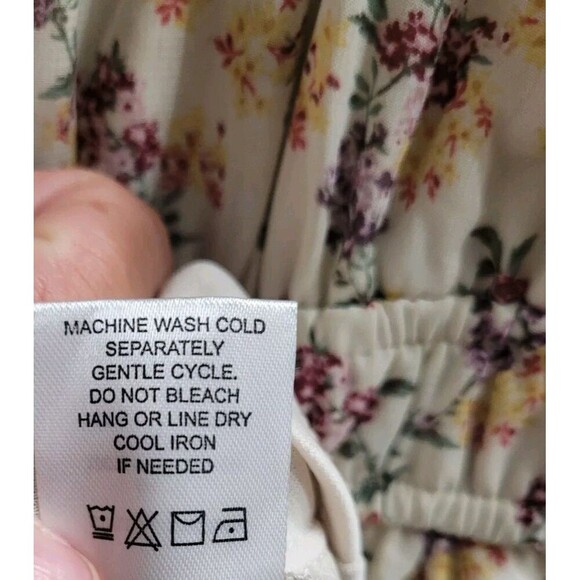 Dee Elly Floral Maxi Dress Size Medium Spring Easter Summer Flowy Romantic - Picture 7 of 8